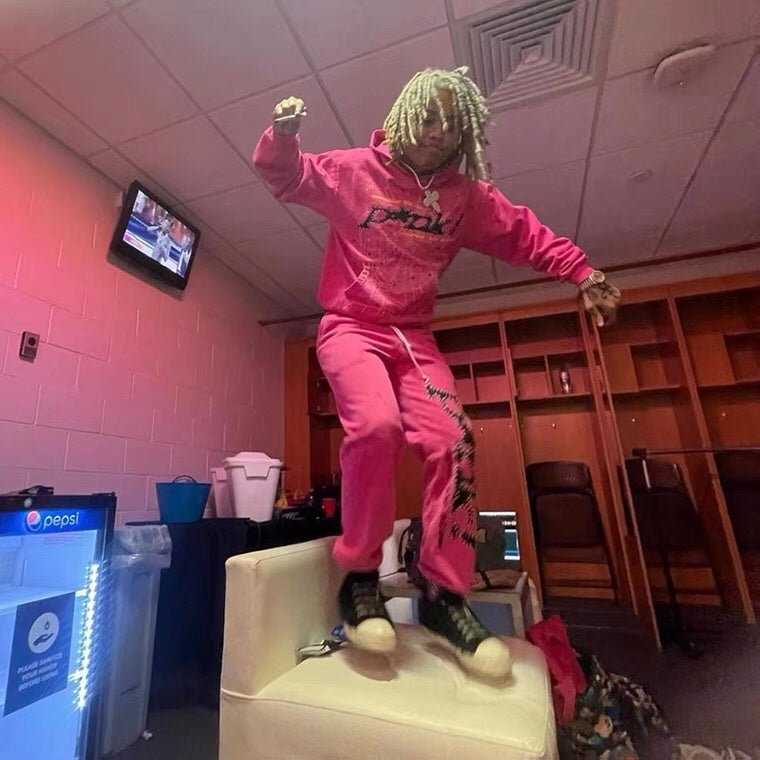Spider Worldwide Young Thug Hoodie Pink