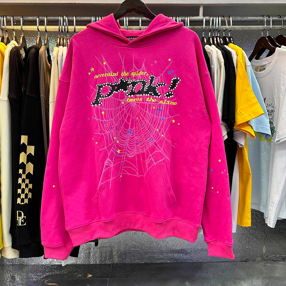 Spider Worldwide Young Thug Hoodie Pink