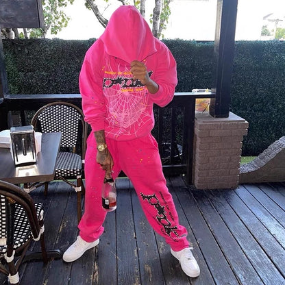 Spider Worldwide Young Thug Hoodie Pink