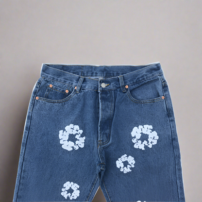 1;1 Best Quality Denim Tears Jeans With Print Logo