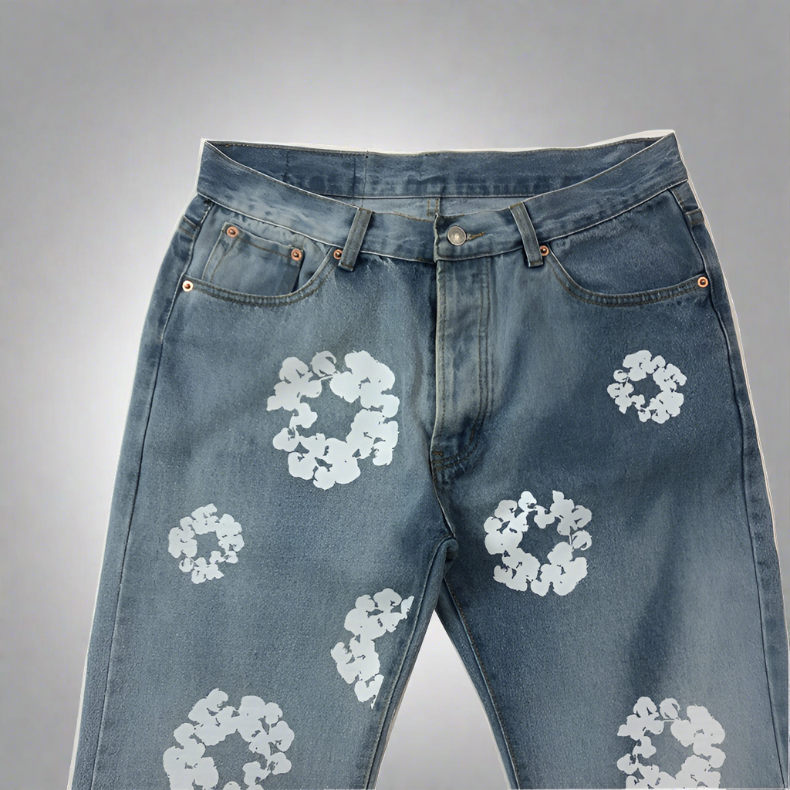 1;1 Best Quality Denim Tears Jeans With Print Logo