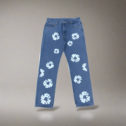 1;1 Best Quality Denim Tears Jeans With Print Logo