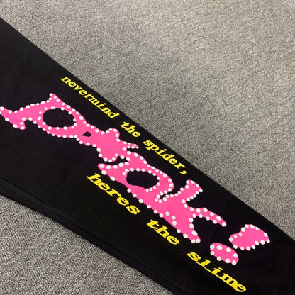 Pink! Black Spider SweatSuit